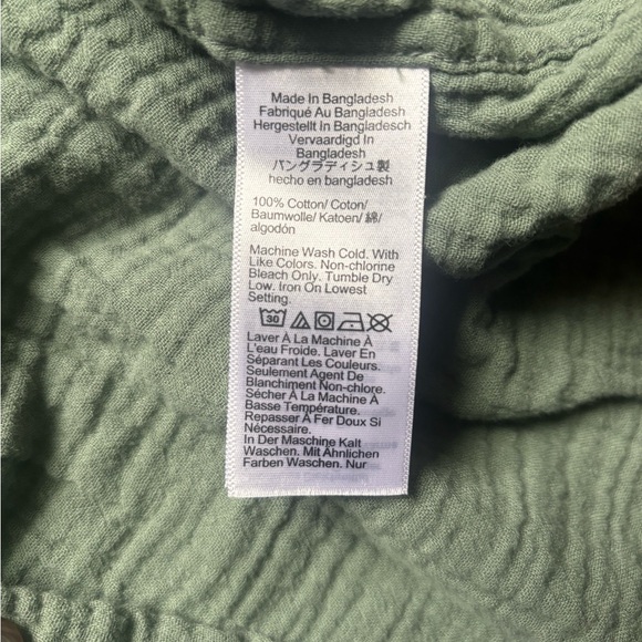 Jcrew short sleeve cotton gauze shirt - Picture 3 of 5